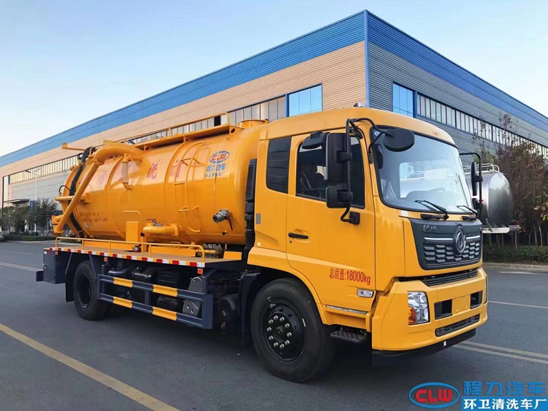 国六东风天锦清洗吸污车15方